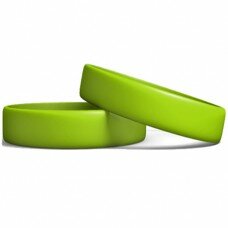 Silicone Wristband Manufacturer: Neo Green color