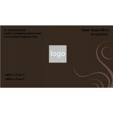 BUSINESS CARD BROWN